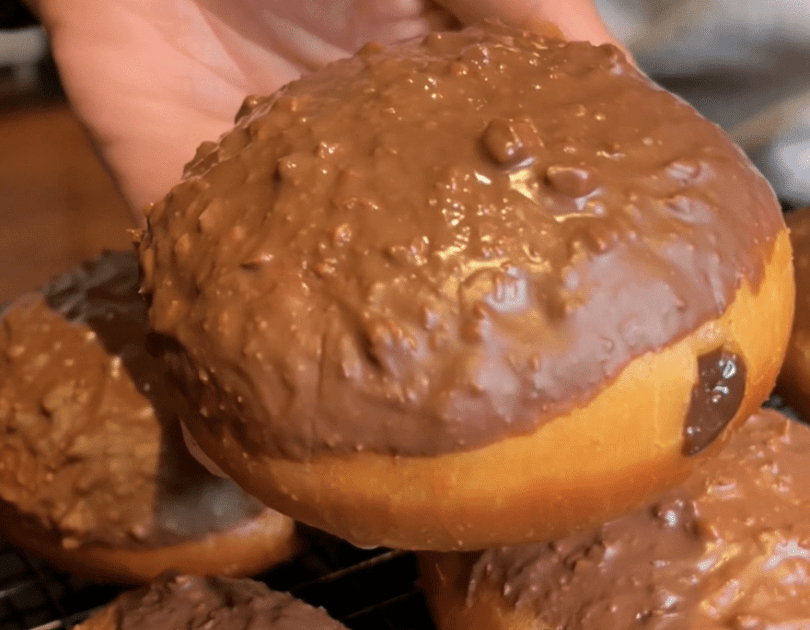 Insane Ferrero Rocher Donuts 🌰🍫
