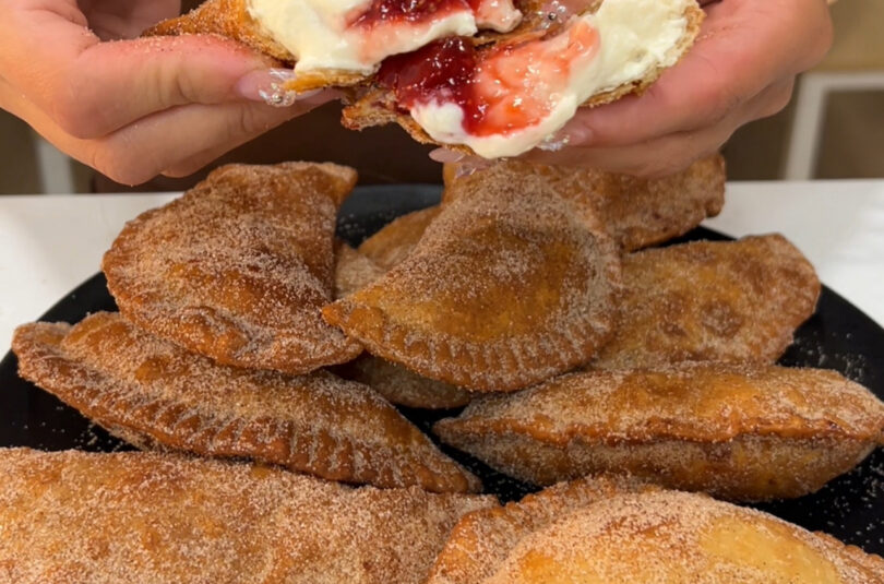 img_0919 The Sweetest Crunch: Viral Strawberry Cheesecake Pastelitos 🍓🍰