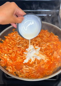 creamy tomato chicken for empanadas yuca balls