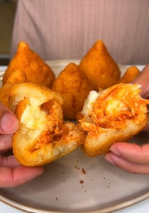 coxinha, yuca, manioca, catupiry, coxinha de morango