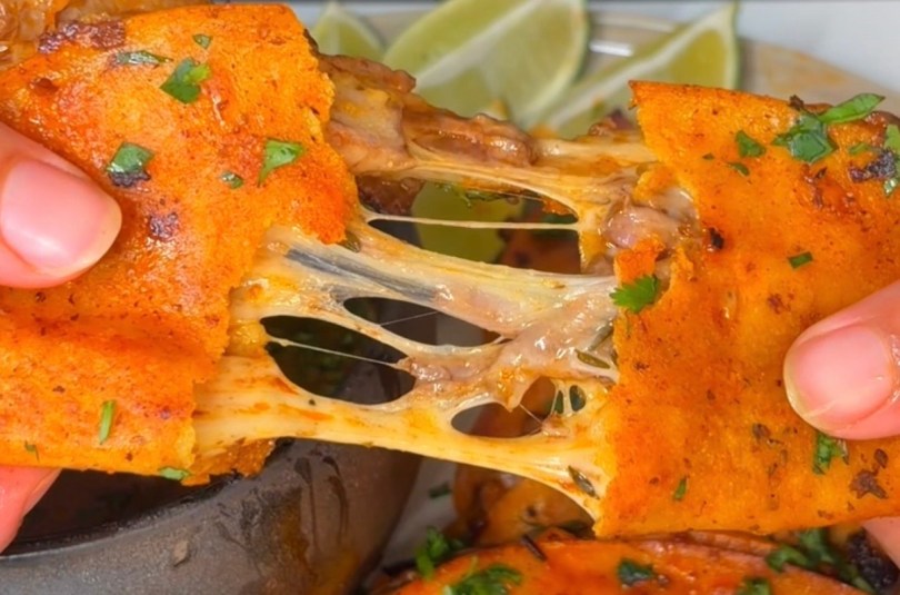 Cheesy Birria Tacos | Crispy Beef Birria Tacos with Oaxaca Cheese