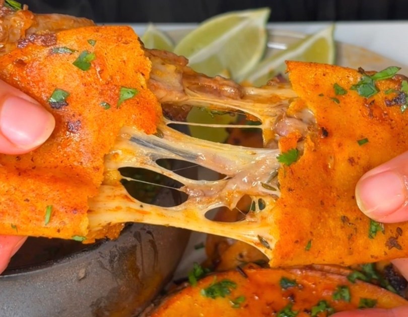 Cheesy Birria Tacos | Crispy Beef Birria Tacos with Oaxaca Cheese