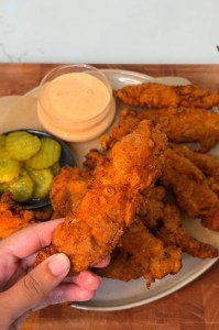 Buffalo Buttermilk Fried Chicken | Crispy Homemade Buffalo Chicken Tenders
