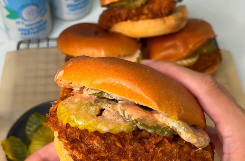 Crispy Chicken Sandwich | Buttermilk Fried Chicken Sandwich Recipe
